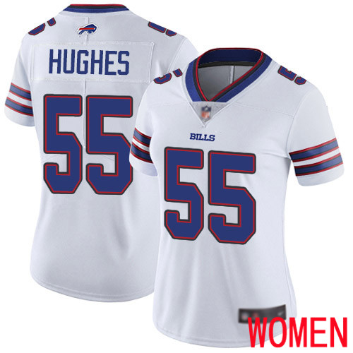 Women Buffalo Bills #55 Jerry Hughes White Vapor Untouchable Limited Player NFL Jersey